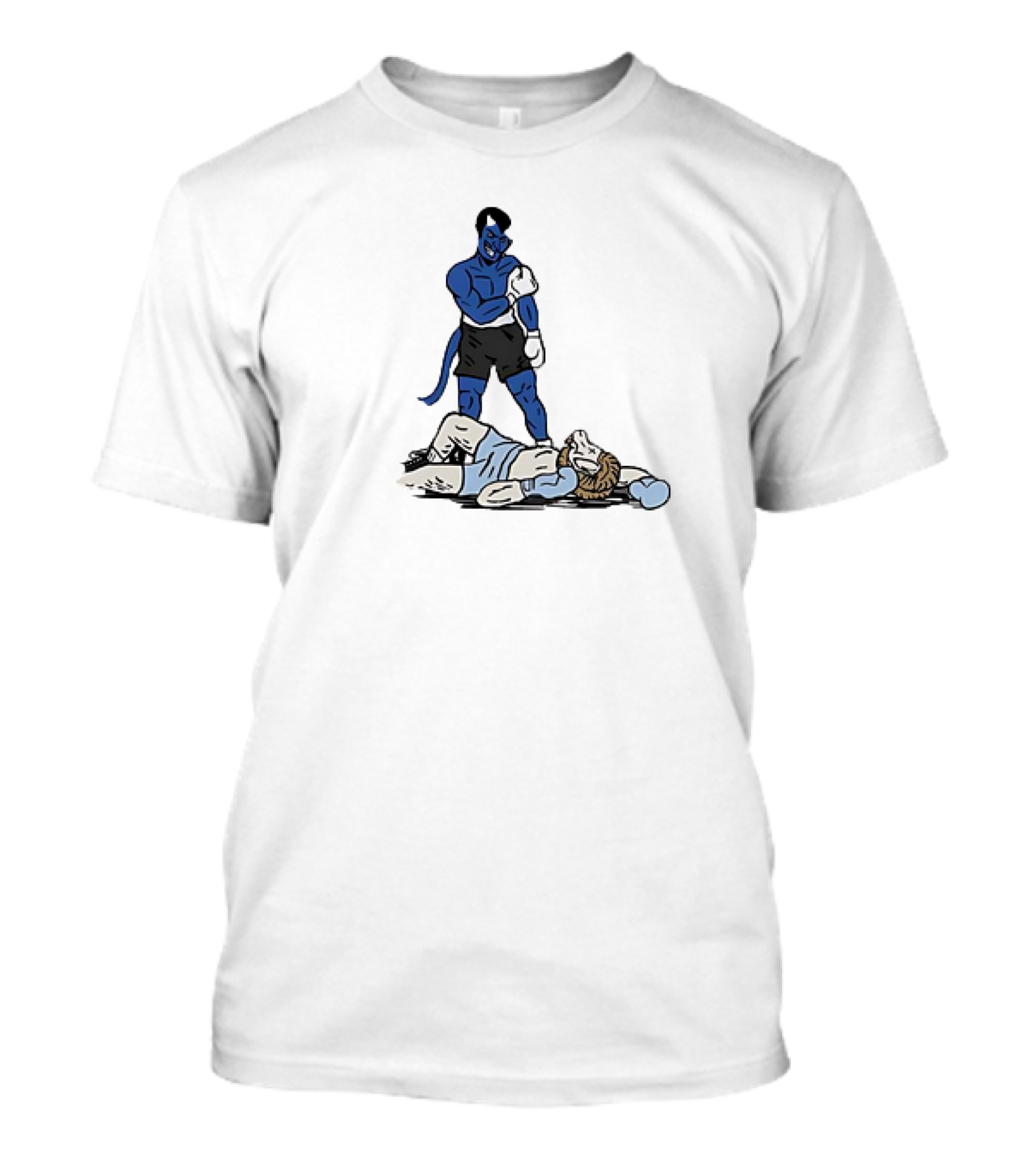 Duke Blue Devils Defeat North Carolina Tar Heels Boxing Match Victory T-Shirt