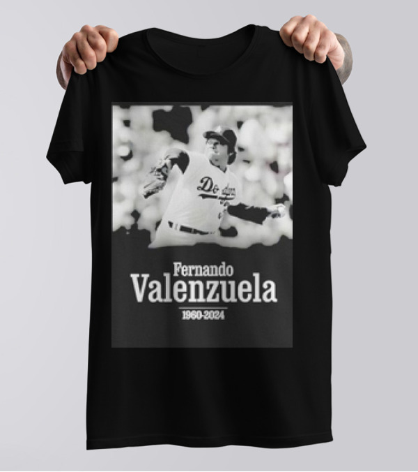 Fernando Valenzuela Dodgers 1960-2024 RIP T-Shirt