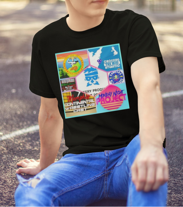 Memphis Continental Wrestling Cast Monday Night Project Crossing The Mid Atlantic T-Shirt
