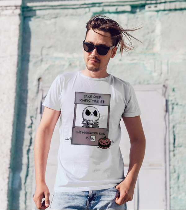 Jack Skellington Peanuts Take Over Christmas 5 The Halloween King Is In T-Shirt