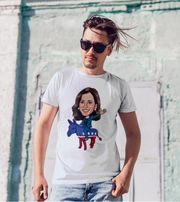 Democrat Champion 2024 Donkey Stars Iconic Political Figure T-Shirt
