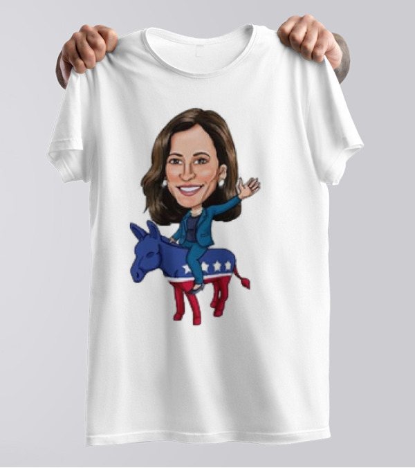 Democrat Champion 2024 Donkey Stars Iconic Political Figure T-Shirt