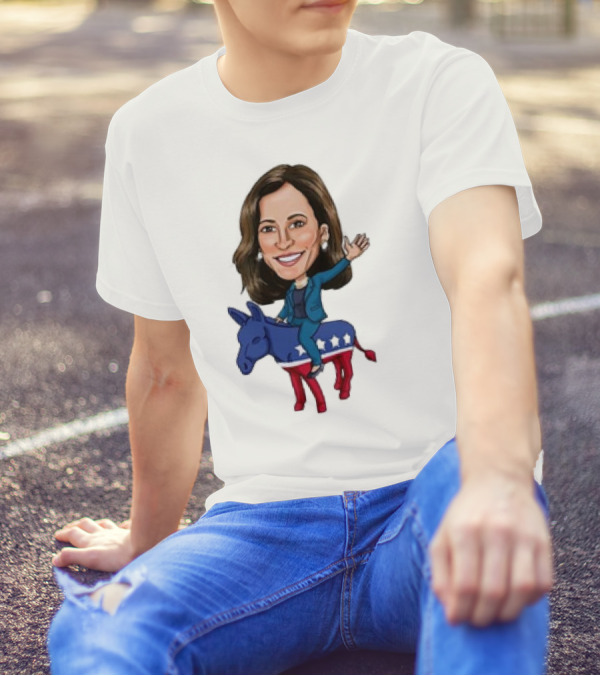 Democrat Champion 2024 Donkey Stars Iconic Political Figure T-Shirt