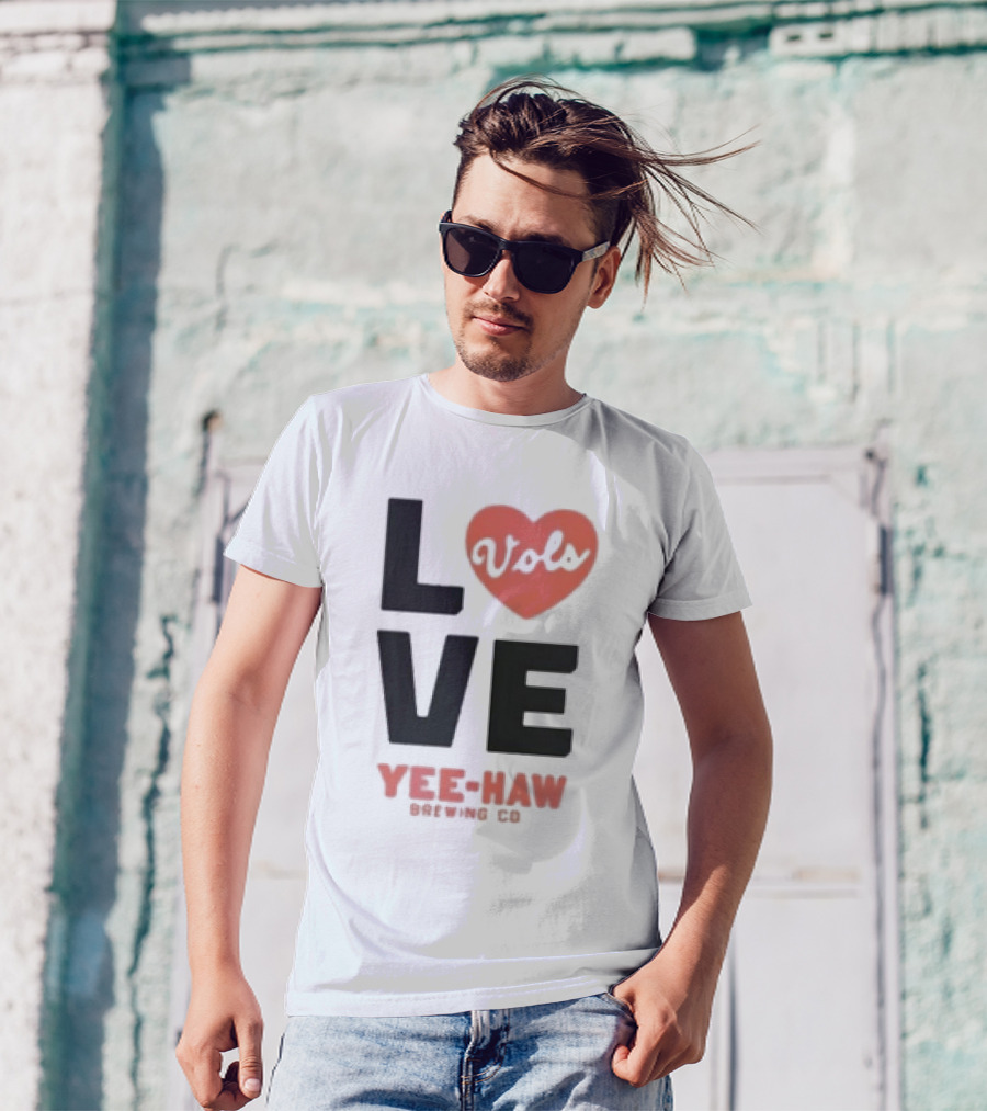 Love Vols Yee-Haw Brewing Co Tennessee Volunteers T-Shirt