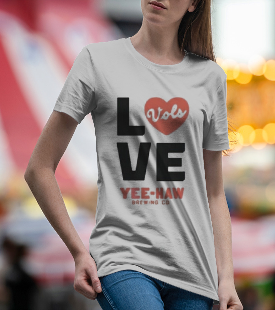 Love Vols Yee-Haw Brewing Co Tennessee Volunteers T-Shirt