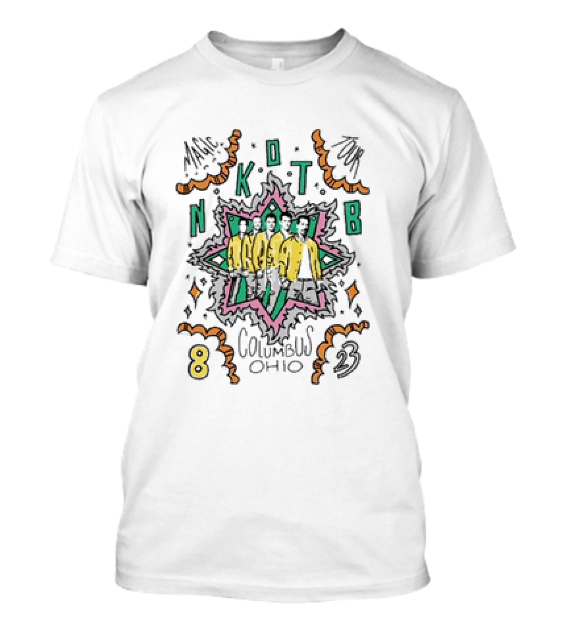 Magic Summer Tour NKOTB Columbus Ohio 8 23 2024 Official New Kids On The Block Event T-Shirt