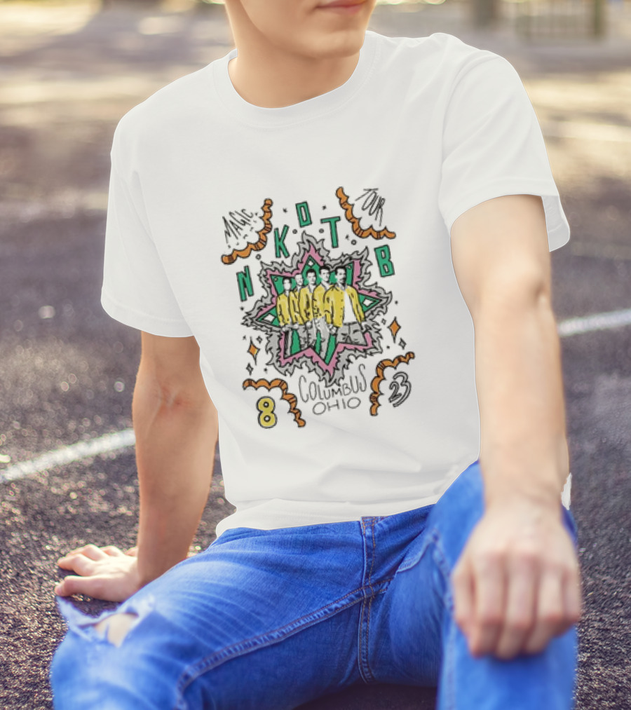 Magic Summer Tour NKOTB Columbus Ohio 8 23 2024 Official New Kids On The Block Event T-Shirt