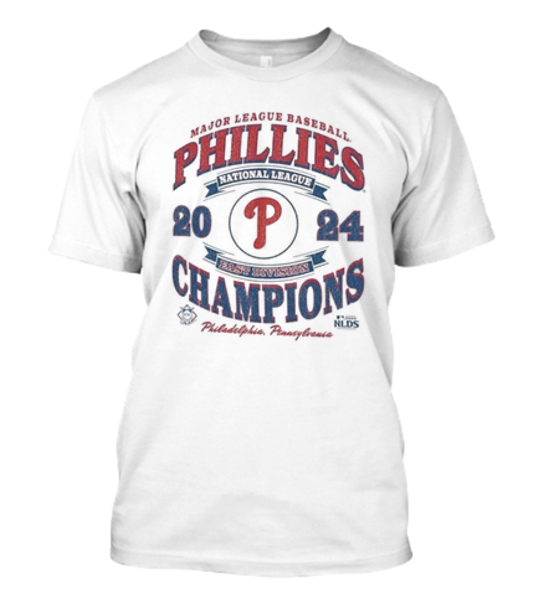 Philadelphia Phillies 2024 National League East Division Champions Major League Baseball NLDS Philadelphia Pennsylvania T-Shirt