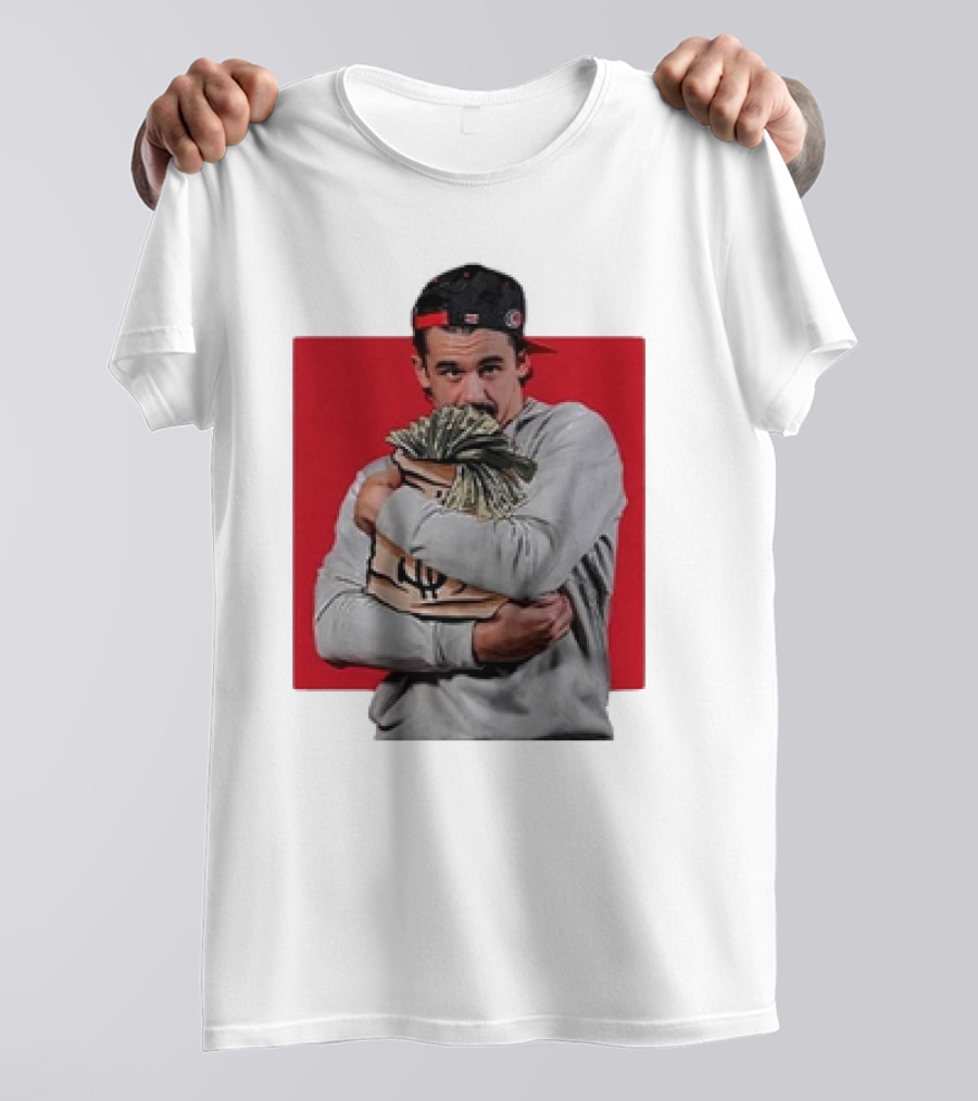 Seth Jarvis $eth Jarvi$ BreakingT Money Bag Hug T-Shirt