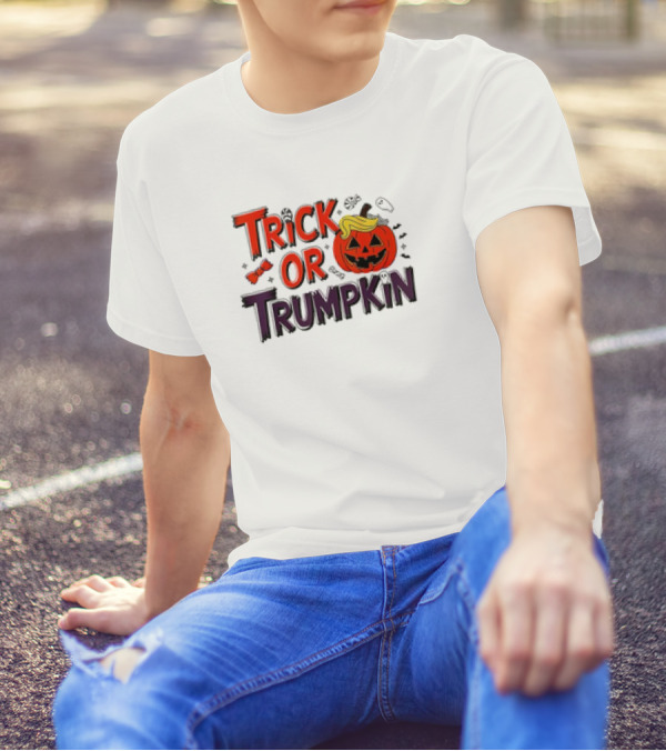 Trick Or Trumpkin Make Halloween Great Again Pro Donald Trump T-Shirt