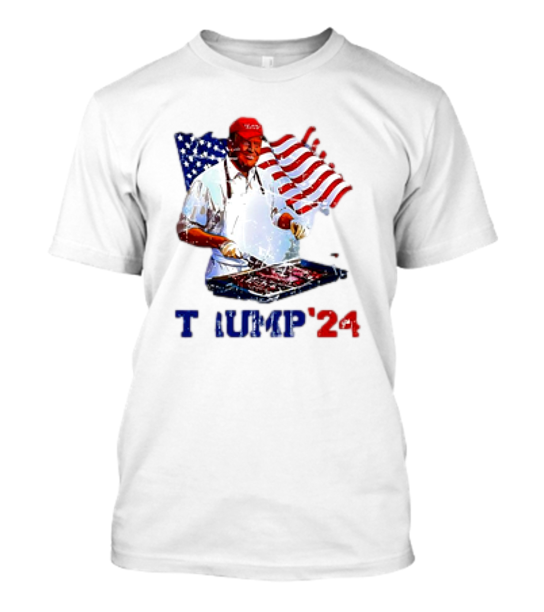 Trump 2024 BBQ The Art Of The Grill US Flag T-Shirt