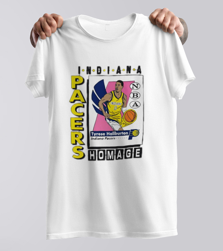 Tyrese Haliburton Indiana Pacers NBA Homage Vintage Skybox T-Shirt