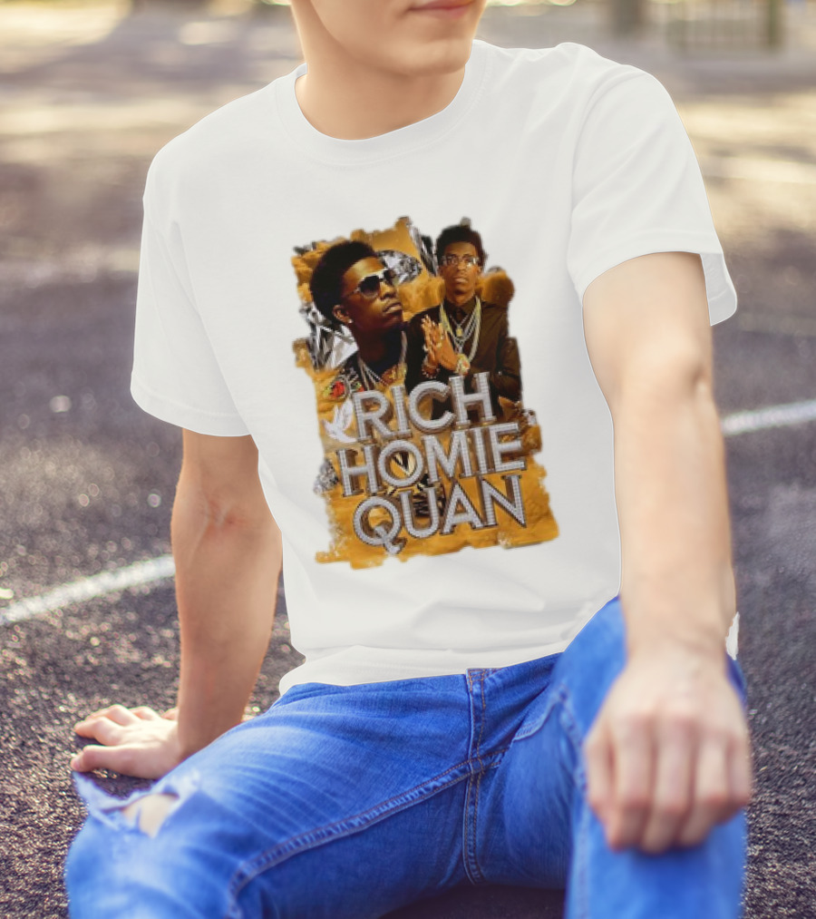 Rich Homie Quan Vintage Style Graphic Collage T-Shirt