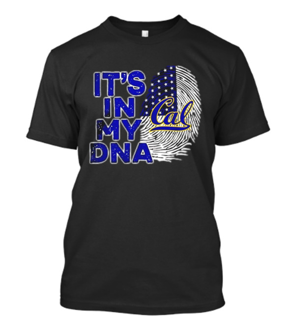It's In My DNA Cal Golden Bears 2024 Fingerprint T-Shirt