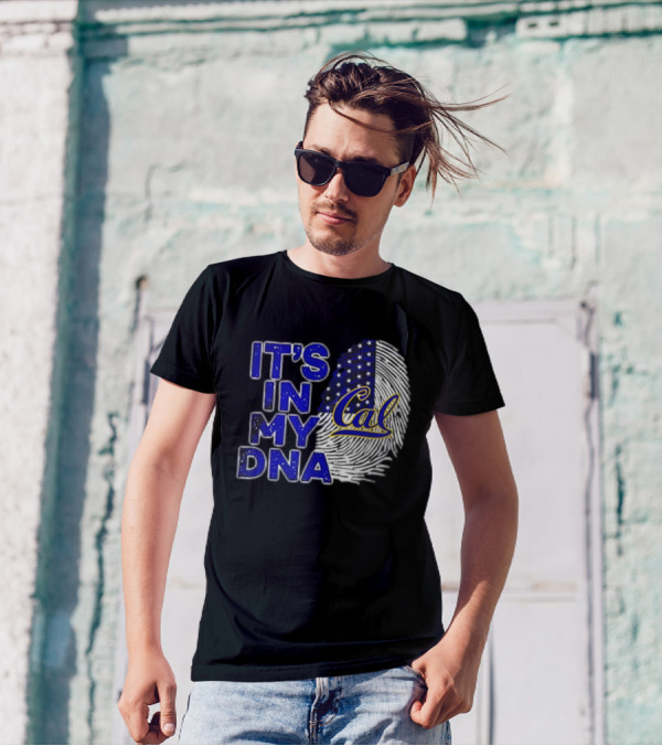 It's In My DNA Cal Golden Bears 2024 Fingerprint T-Shirt