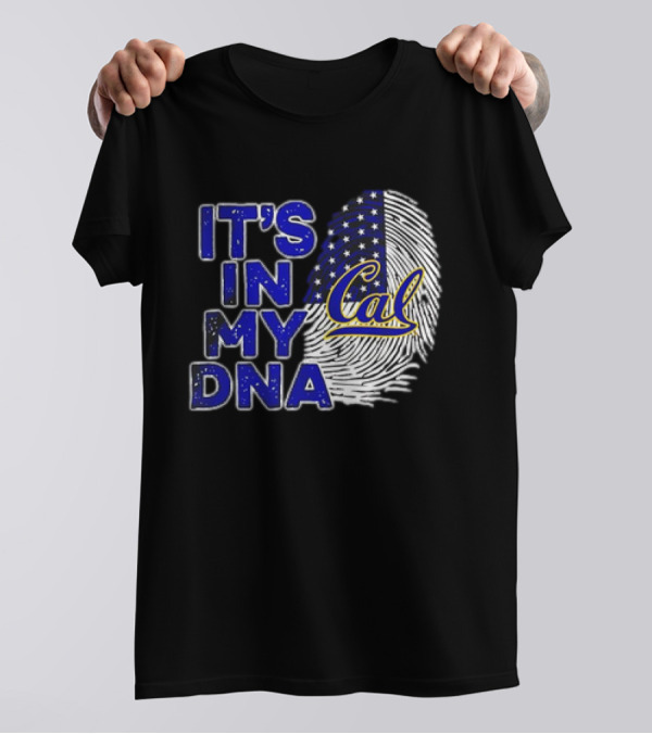 It's In My DNA Cal Golden Bears 2024 Fingerprint T-Shirt