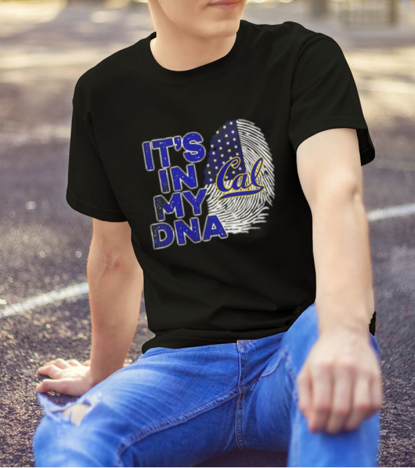 It's In My DNA Cal Golden Bears 2024 Fingerprint T-Shirt