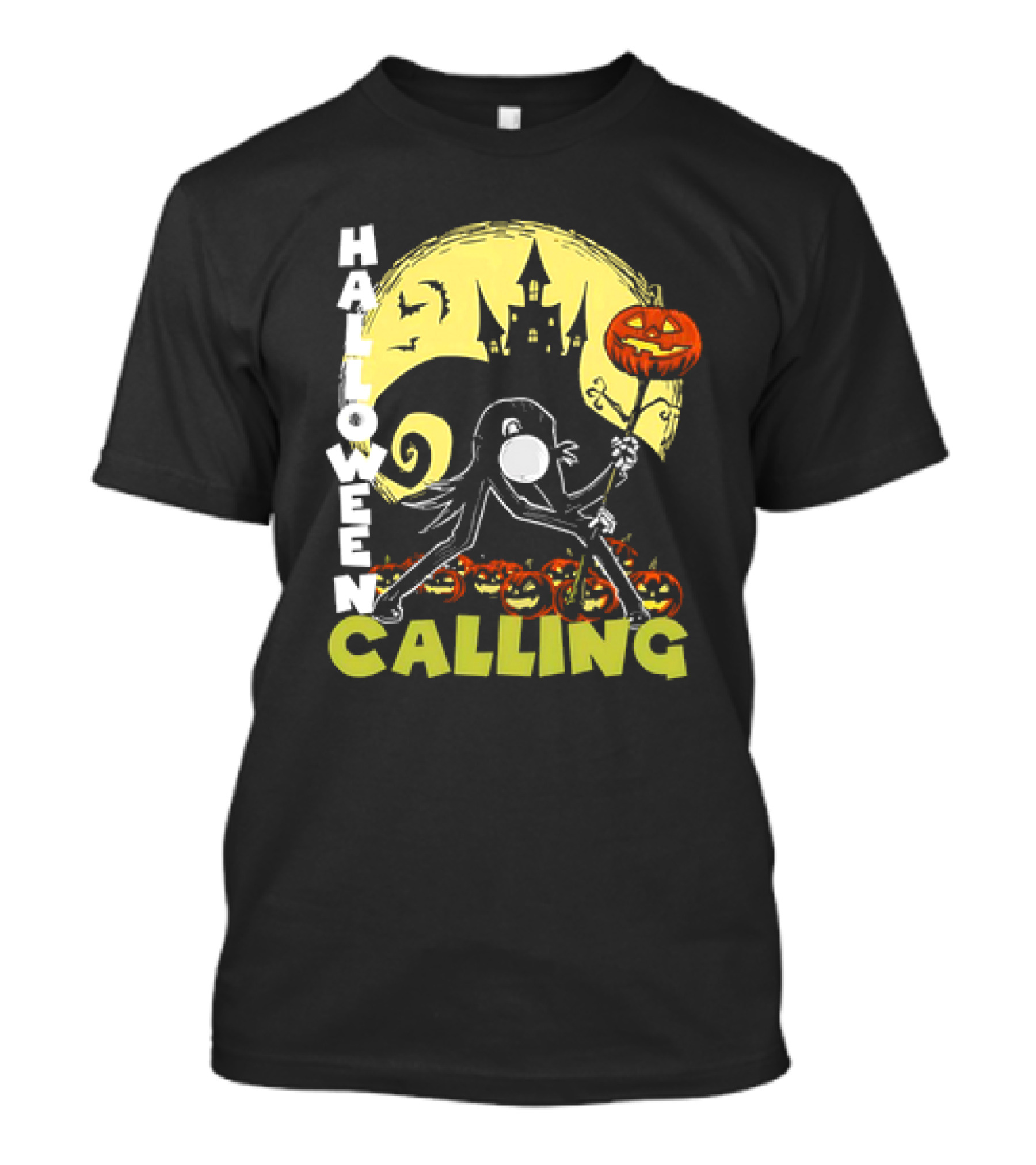 Halloween Calling Jack Skellington The Nightmare Before Christmas X The Clash London Calling T-Shirt