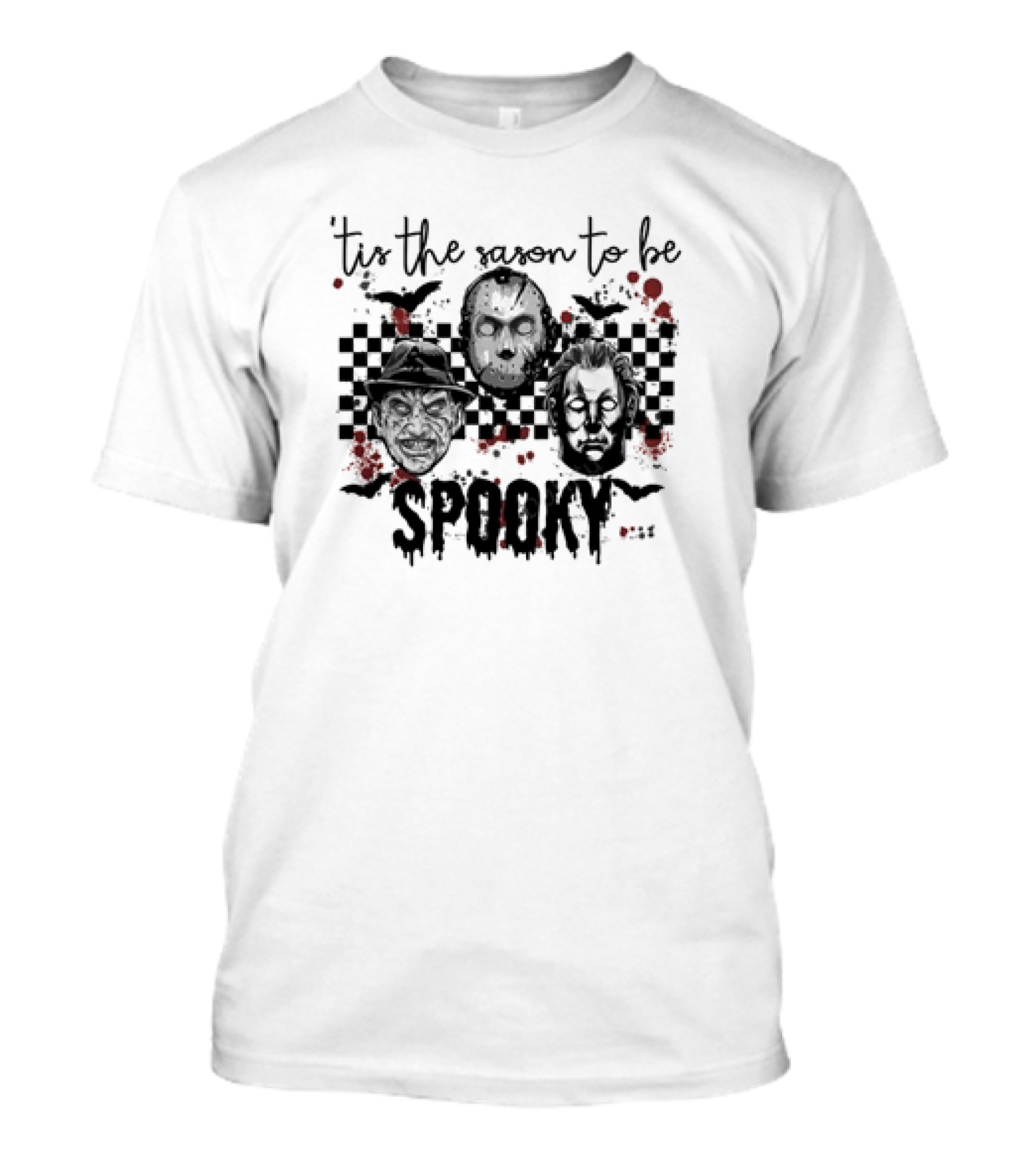 ’tis The Season To Be Spooky Halloween Freddy Jason Horror Icons T-Shirt