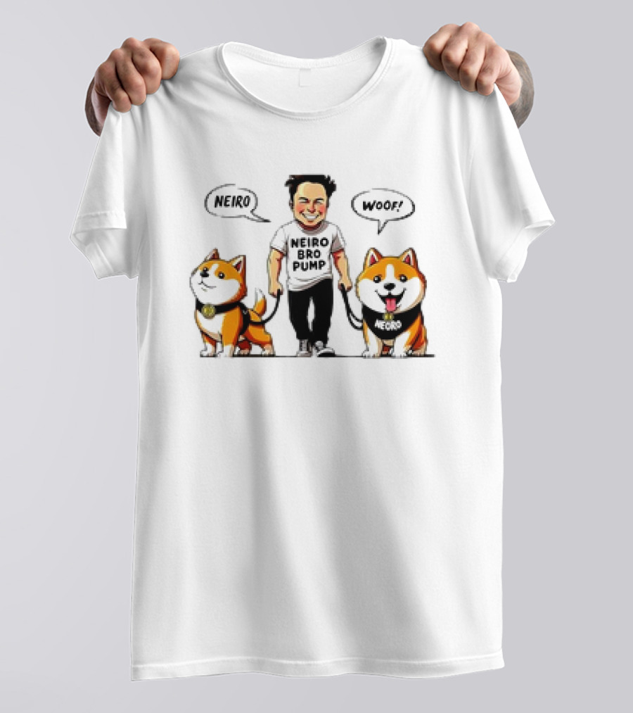 Neiro Bro Pump Woof Neiro Dog Coin T-Shirt