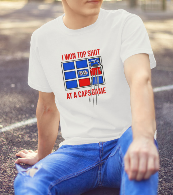 I Won Top Shot At A Caps Game 50th Anniversary Hockey T-Shirt