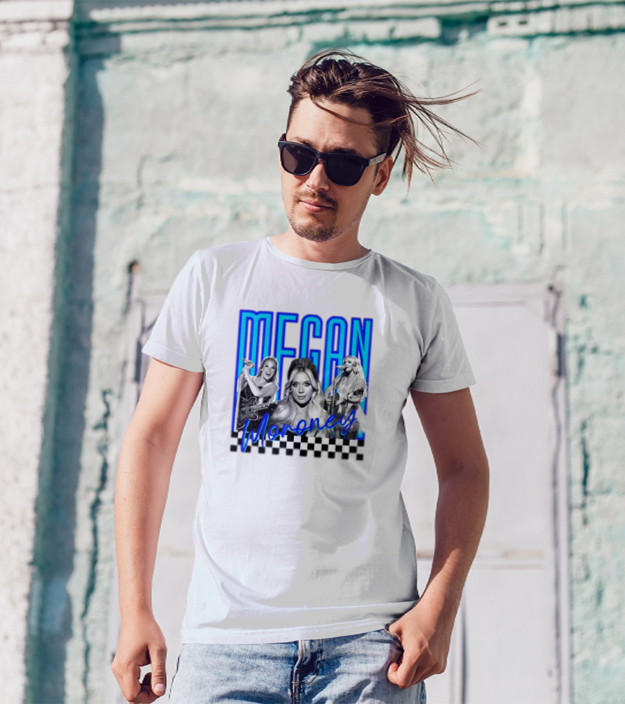 Megan Moroney Country Music Retro Checkered T-Shirt