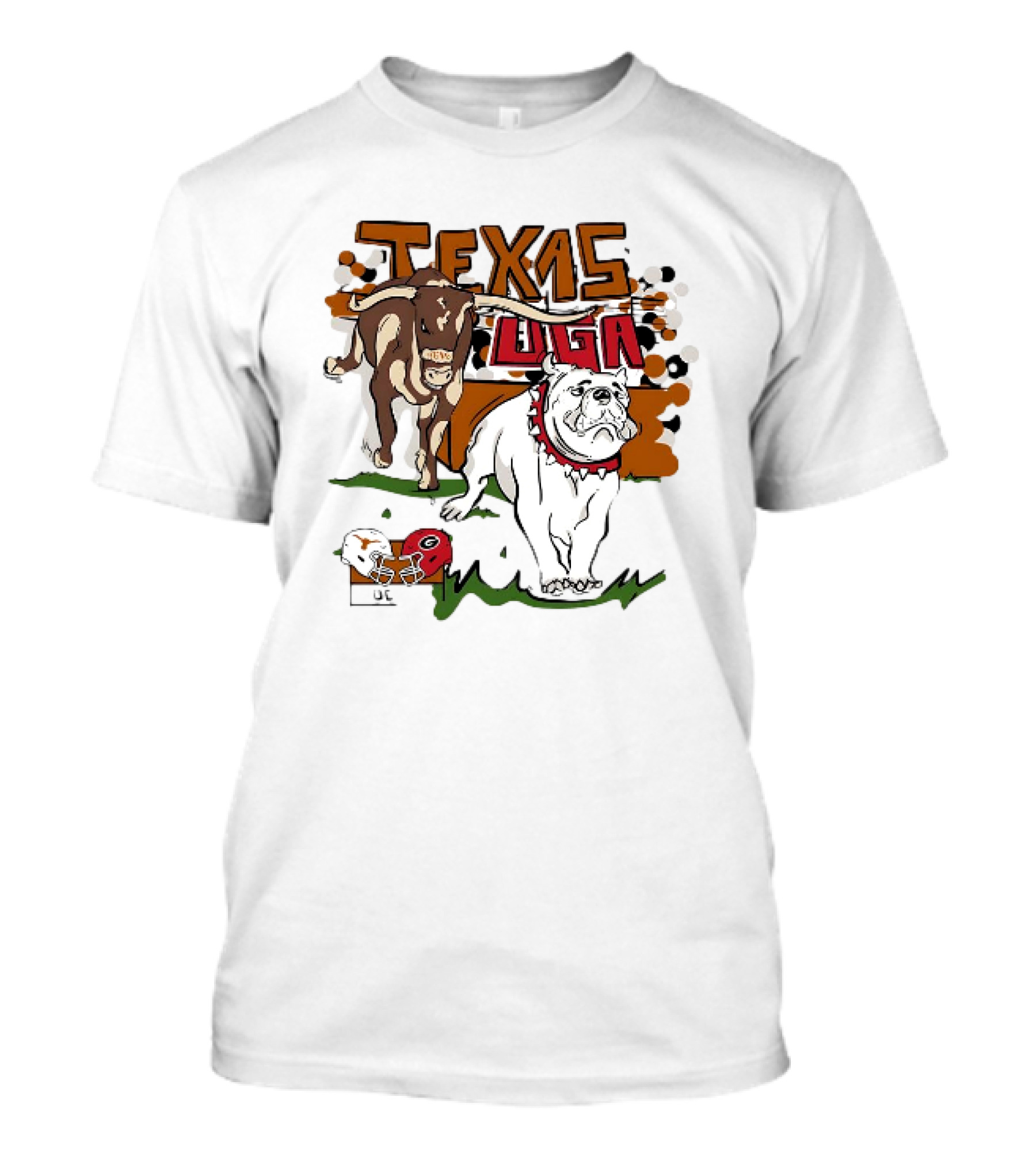 Texas Longhorns Vs. Georgia Bulldogs 2024 UGA Showdown T-Shirt