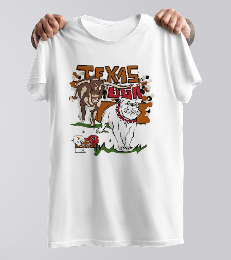 Texas Longhorns Vs. Georgia Bulldogs 2024 UGA Showdown T-Shirt