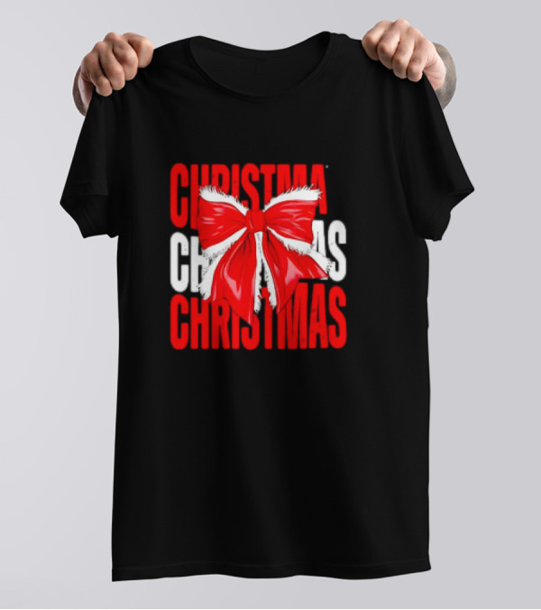 Christmas Santa Claus Bow T-Shirt