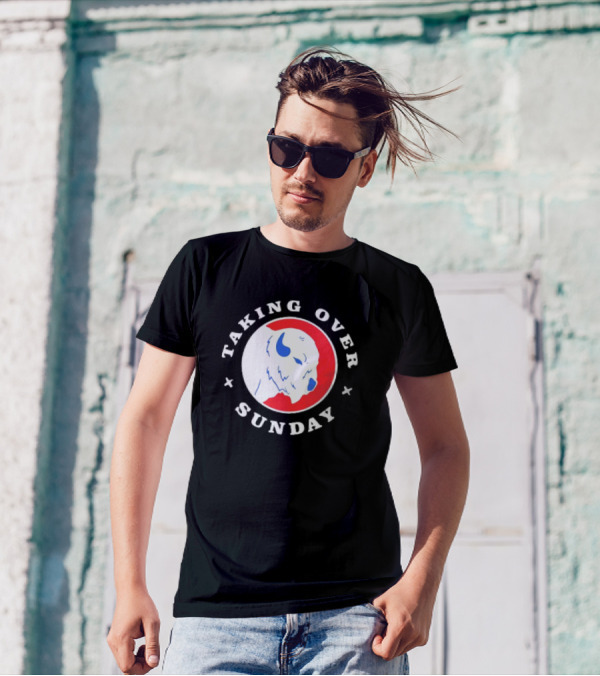 Taking Over Sunday Buffalo Bills Red And Blue Buffalo T-Shirt