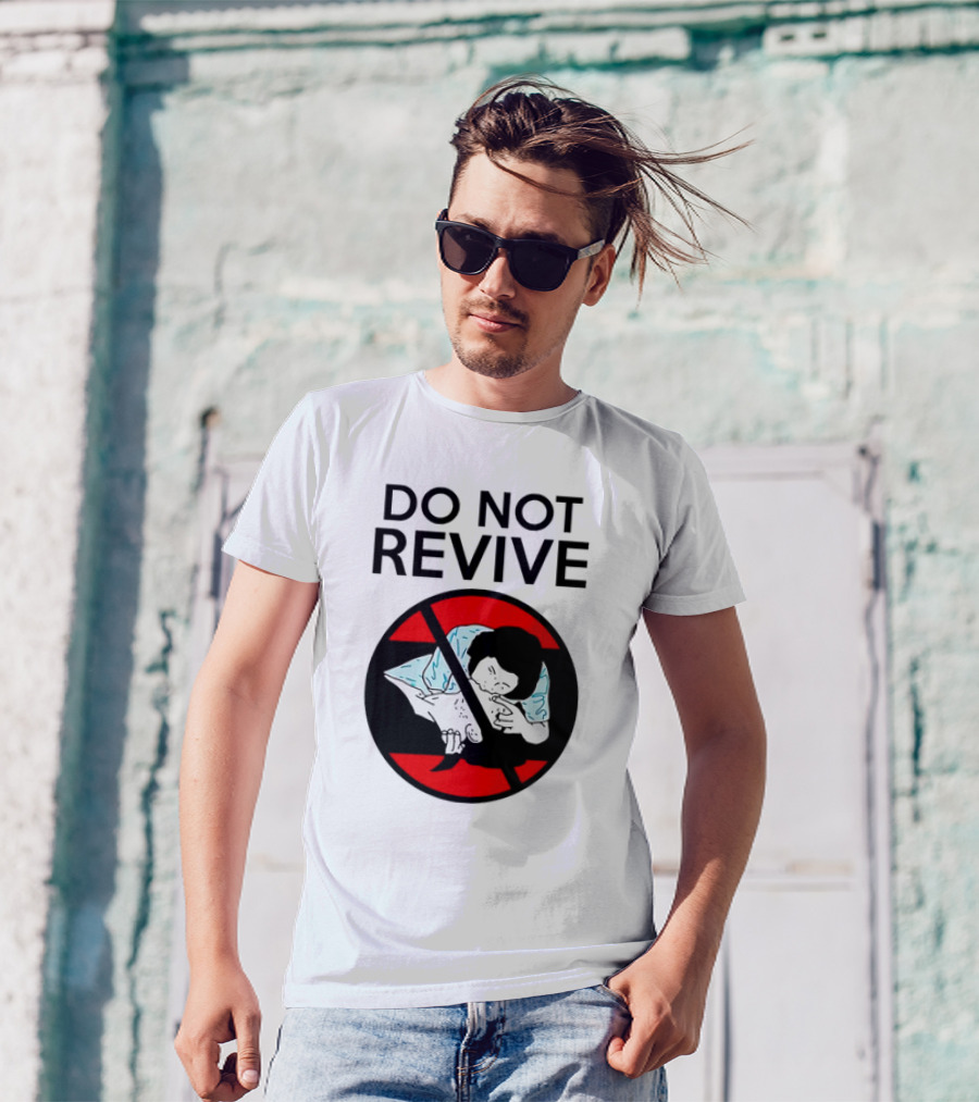 Do Not Revive CPR Parody Red Circle Cross T-Shirt