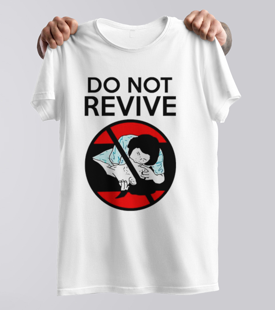 Do Not Revive CPR Parody Red Circle Cross T-Shirt