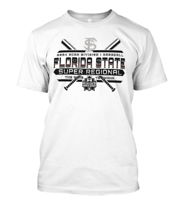 Florida State Seminoles 2024 NCAA Division I Baseball Super Regional The Road To Omaha College World Series T-Shirt