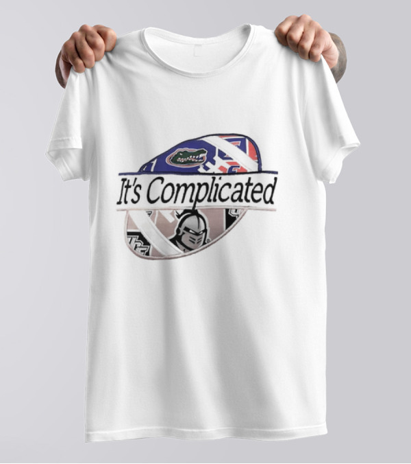 It's Complicated Florida Gators UCF Knights Logo Sports Rivalry T-Shirt