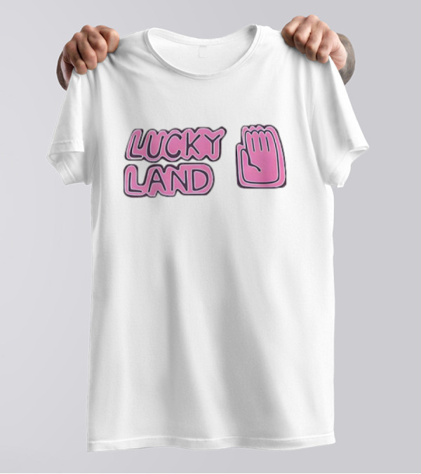 Lucky Land Jojo Jotaro Hand Pink T-Shirt