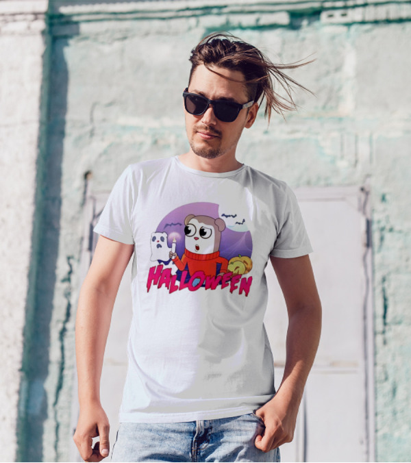 Jimmy Halloween Max Design Pro Ghost Candle Pumpkin T-Shirt