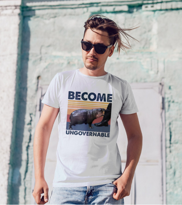 Become Ungovernable Cute Baby Hippo Moo Deng T-Shirt