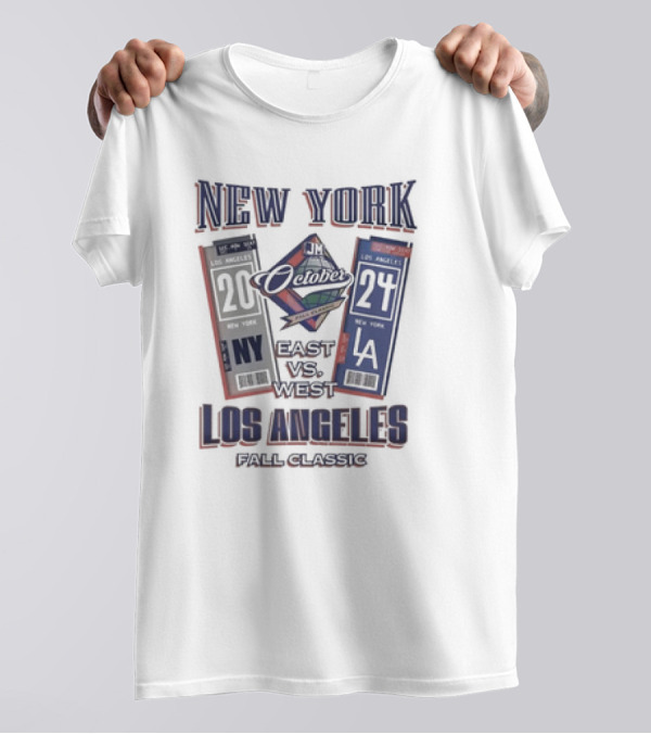 New York East Vs West Los Angeles October Fall Classic T-Shirt