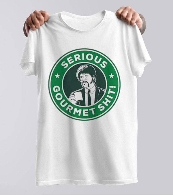Serious Gourmet Shit Funny Logo Coffee Circle T-Shirt
