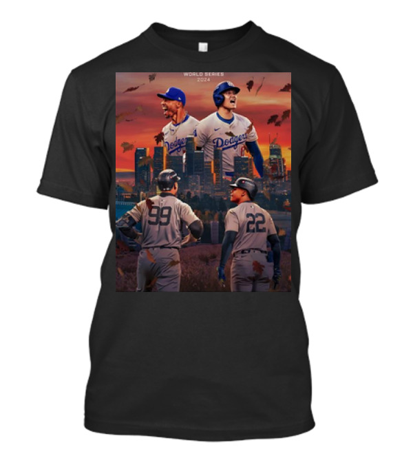 Yankees And Dodgers Clash In 2024 World Series Showdown T-Shirt