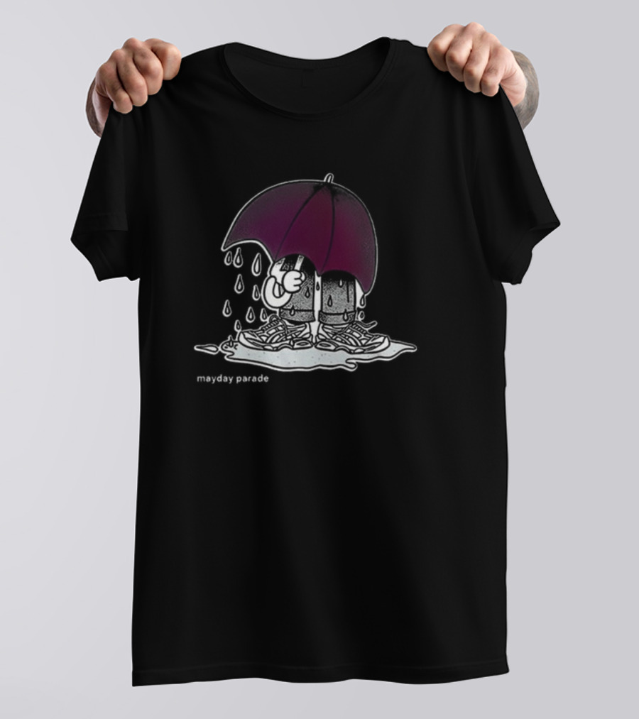 Mayday Parade Don't Rain 2024 Umbrella Drip T-Shirt