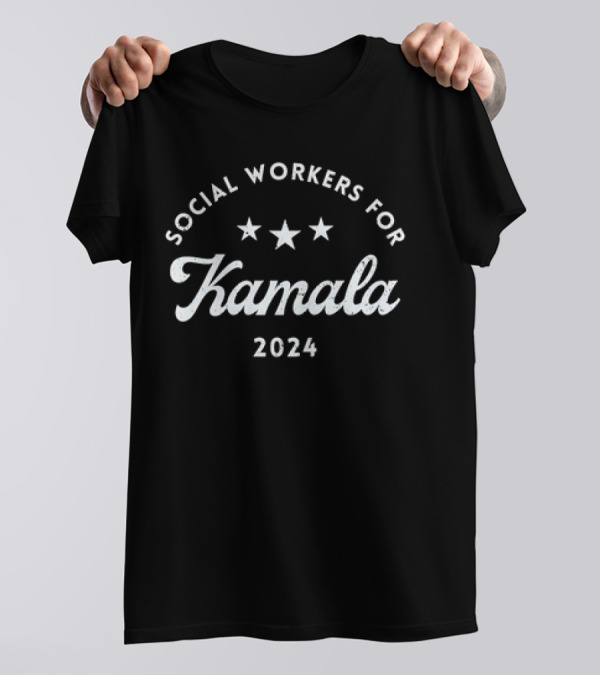 Social Workers For Kamala 2024 Stars T-Shirt