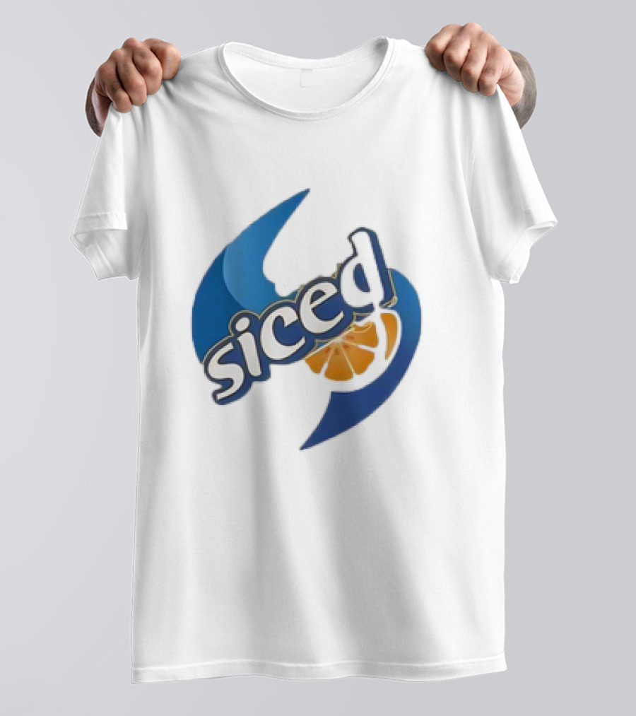 Orange Siced Hurricane Symbol Slice T-Shirt