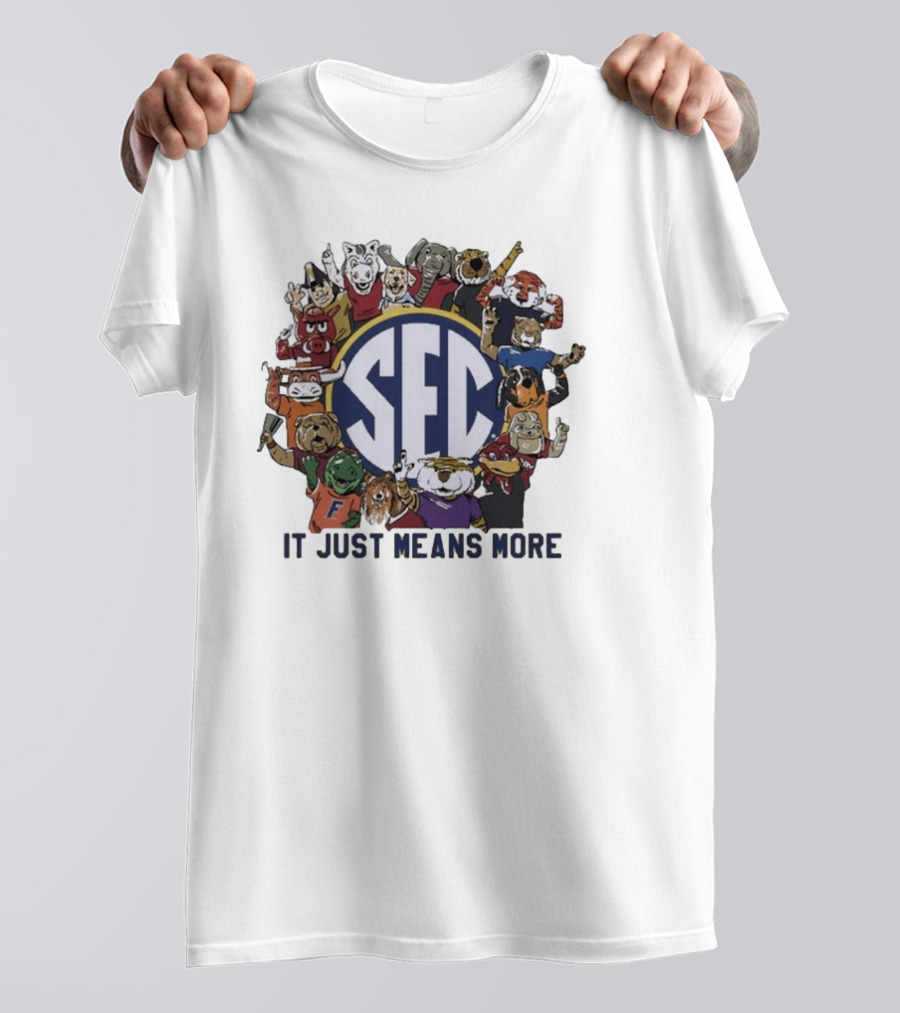 SEC Mascot Circle It Just Means More T-Shirt