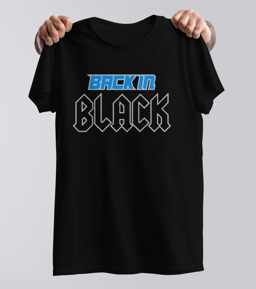 Back In Black 2024 Detroit Lions Fan T-Shirt