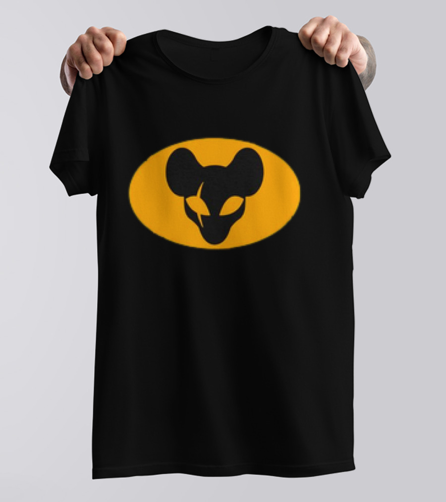 Retro Ratman Emblem Yellow Oval T-Shirt