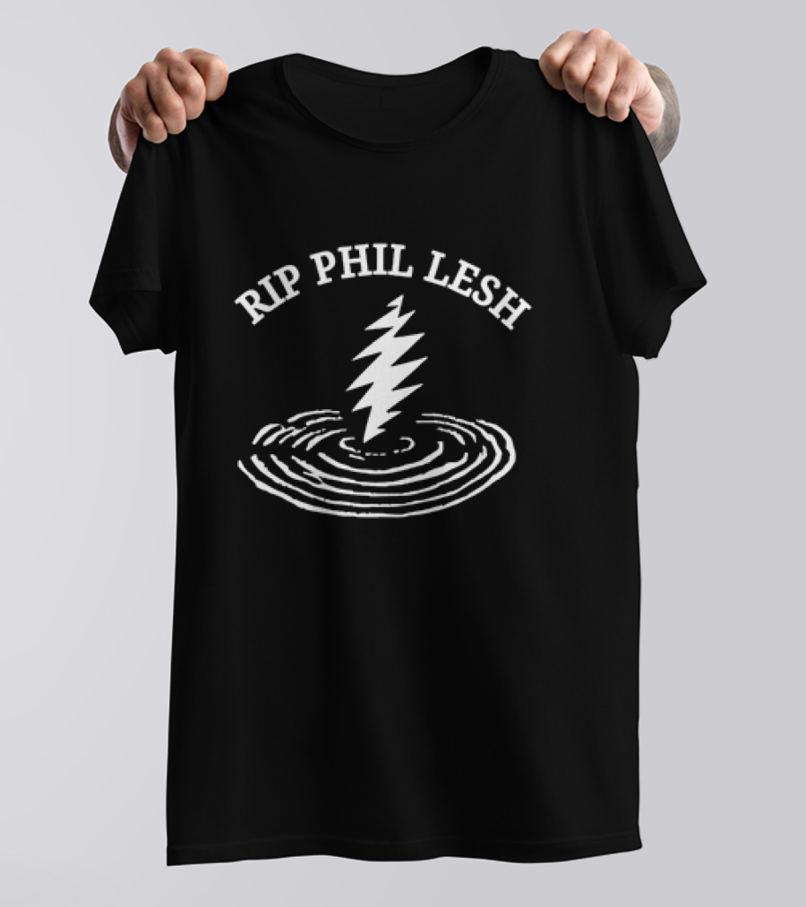 Rip Phil Lesh Grateful Dead Lightning Ripple T-Shirt