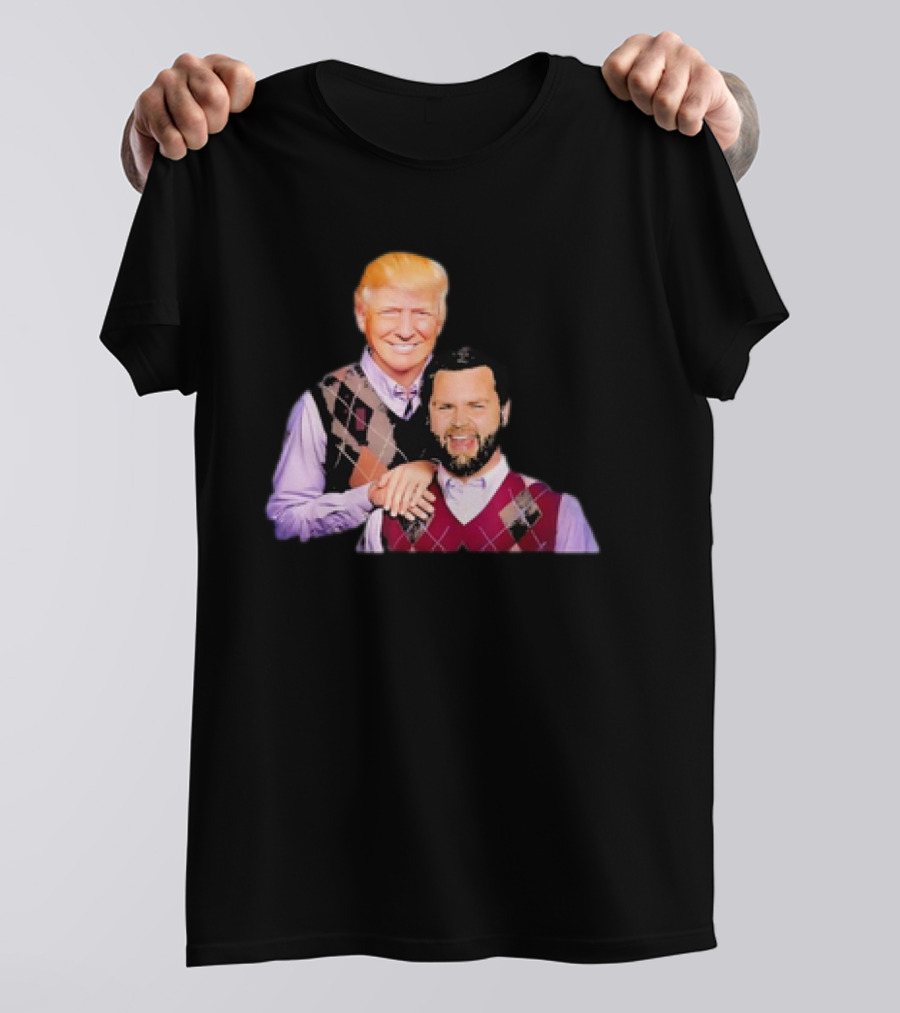 Trump Vance 2024 Funny Parody Brothers Argyle Sweater Image T-Shirt