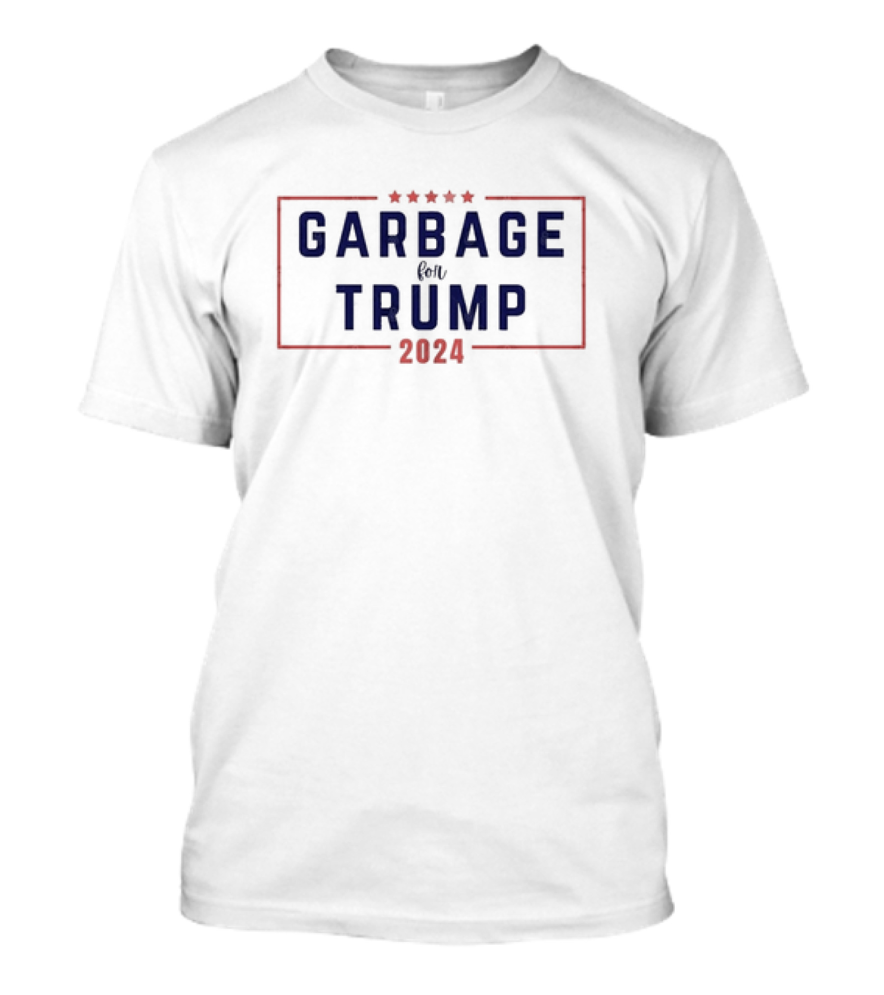 Garbage For Trump 2024 Stars Frame T-Shirt