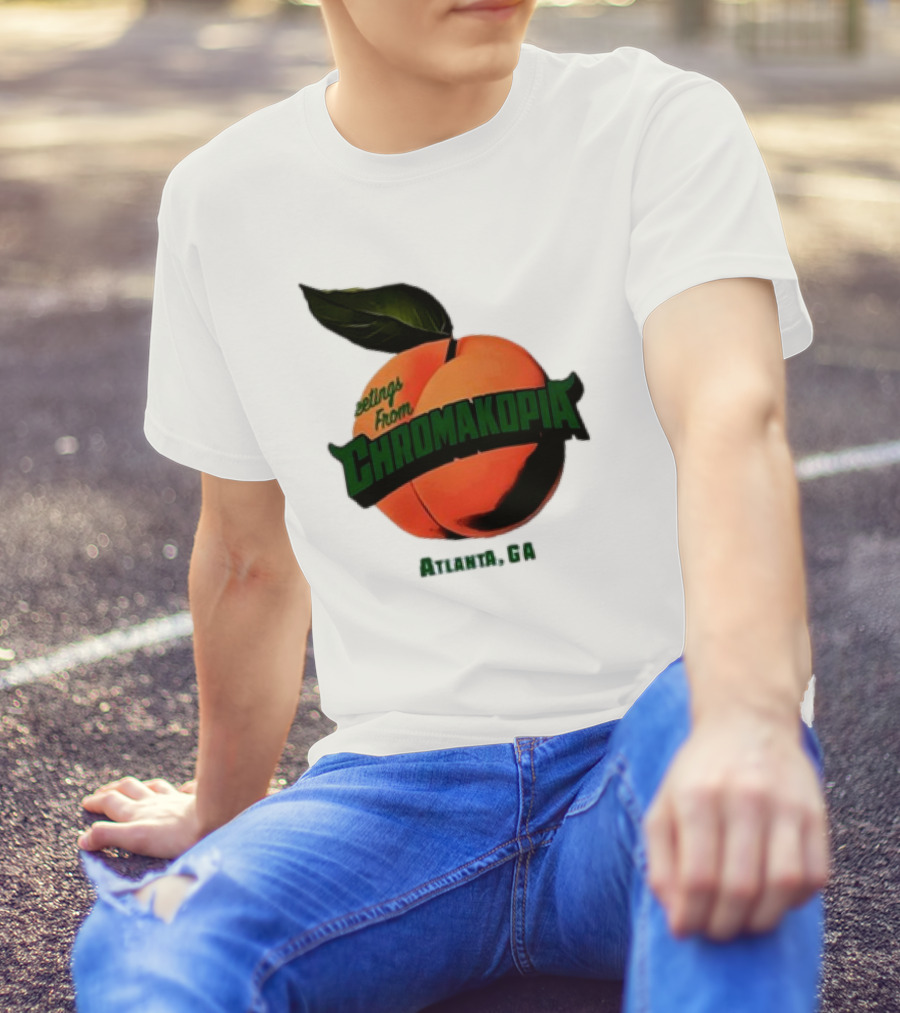 Greetings From Chromakopia Atlanta GA Peach T-Shirt